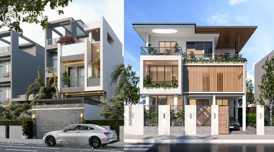 Các công trình tiêu biểu Long Thành từng thi công  nhà phố, biệt thự, nhà cấp 4, văn phòng