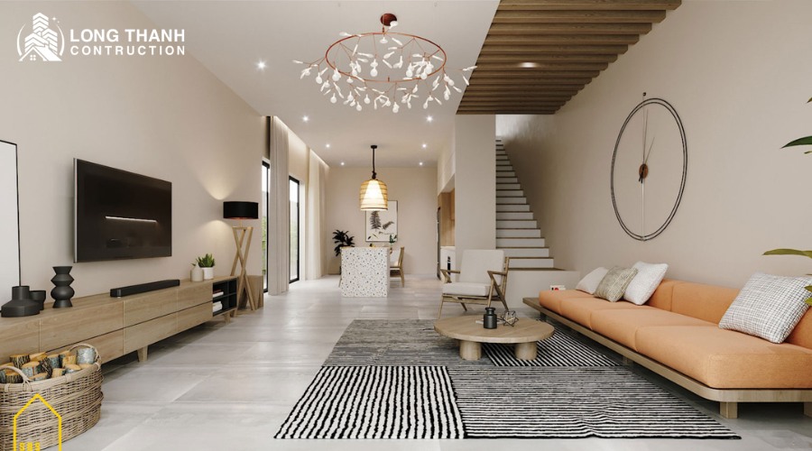 Thi công nội thất nhà ở phong cách hiện đại